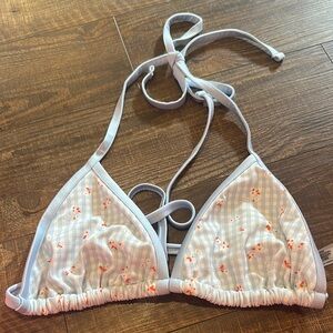 Spring Floral Cape May Bikini Top  PINK by Frankie’s Bikinis
